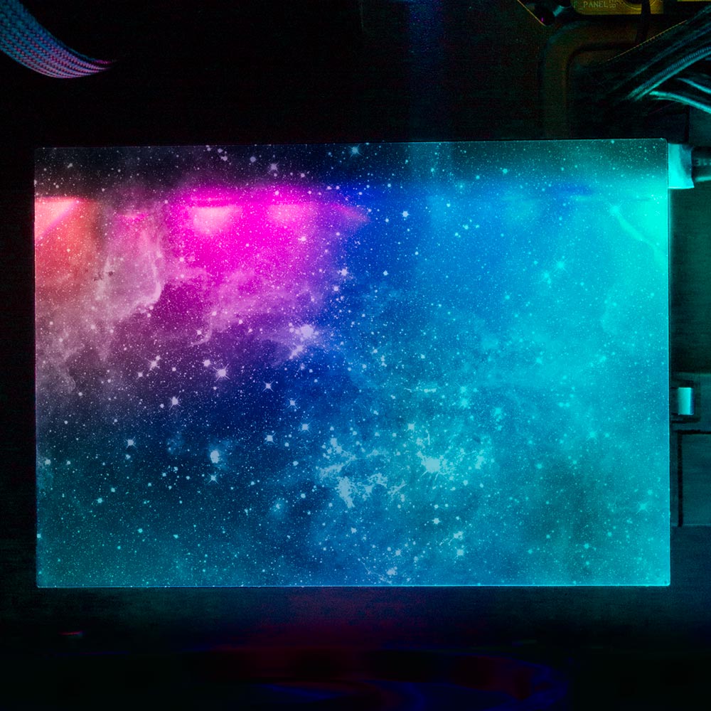 Black Space RGB HDD Cover Horizontal - V1Tech
