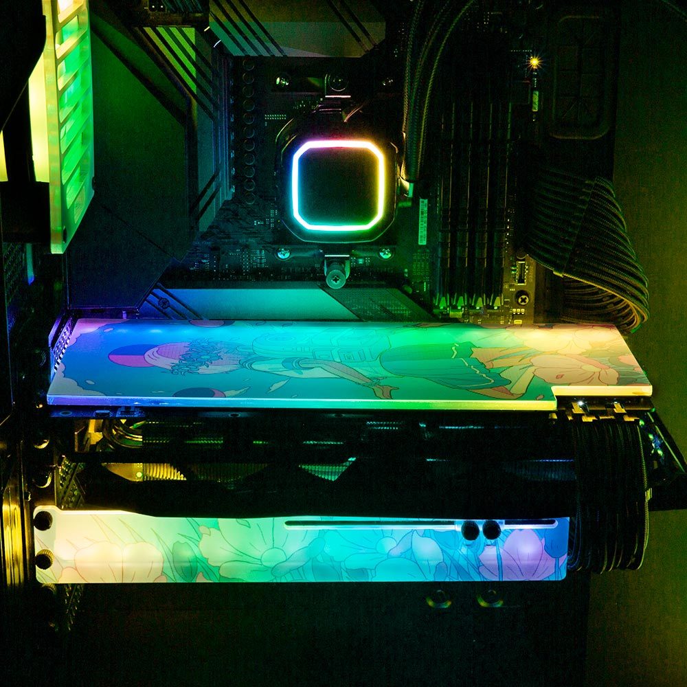 Blue Moon RGB GPU Backplate - XmioArt - V1Tech