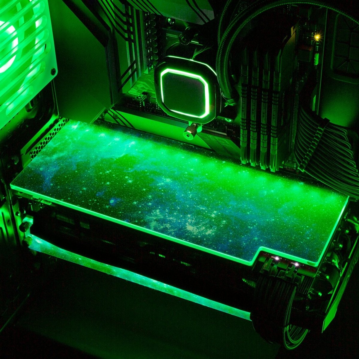 Blue Space RGB GPU Backplate - V1Tech
