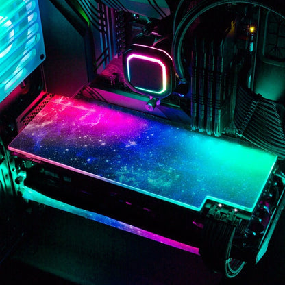 Blue Space RGB GPU Backplate - V1Tech