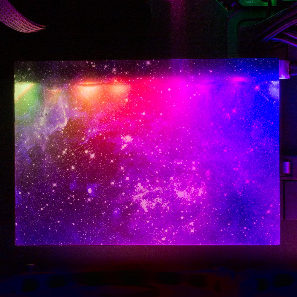 Blue Space RGB HDD Cover Horizontal - V1Tech