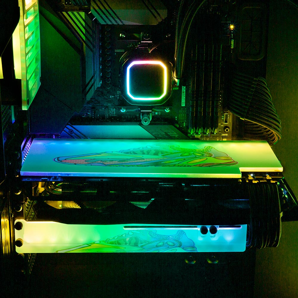 Boosterdrome RGB GPU Backplate - Technodrome1 - V1Tech