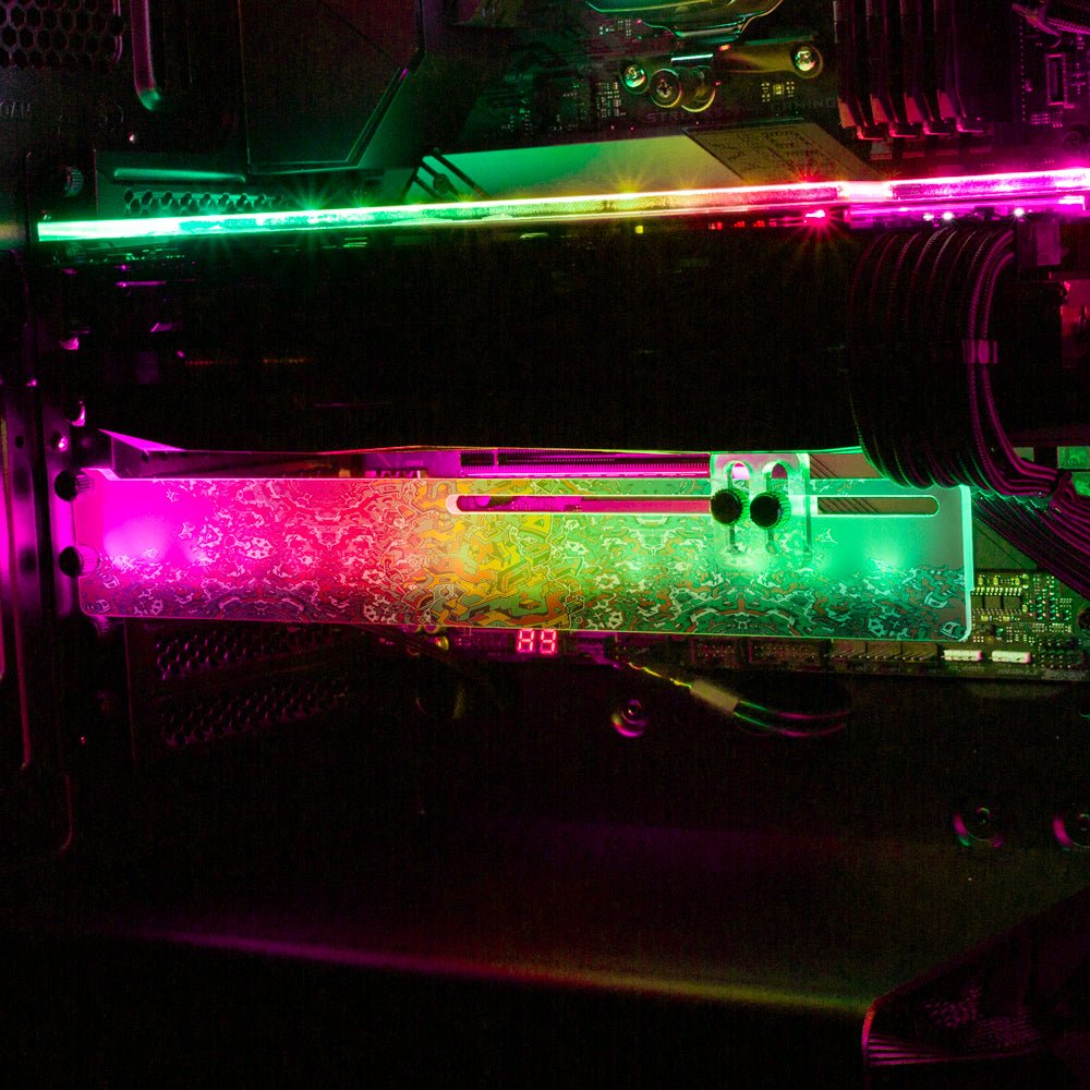Bored of Boardrooms RGB GPU Support Bracket - Dune Haggar - V1Tech
