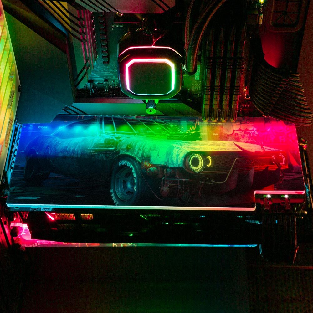 Bullrun RGB GPU Backplate - Skie Graphic Studio - V1Tech