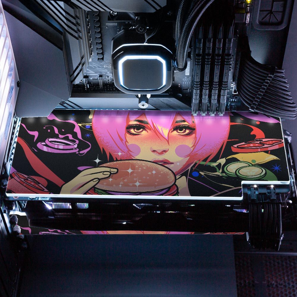 Burger Geisha RGB GPU Backplate - HeyMoonly - V1Tech