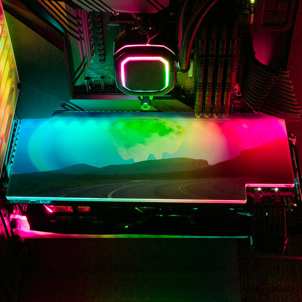 Caminho do Maytrea RGB GPU Backplate - Cajuca Art - V1Tech
