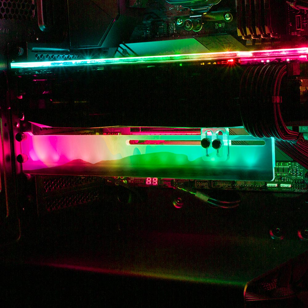 Caminho do Maytrea RGB GPU Support Bracket - Cajuca Art - V1Tech