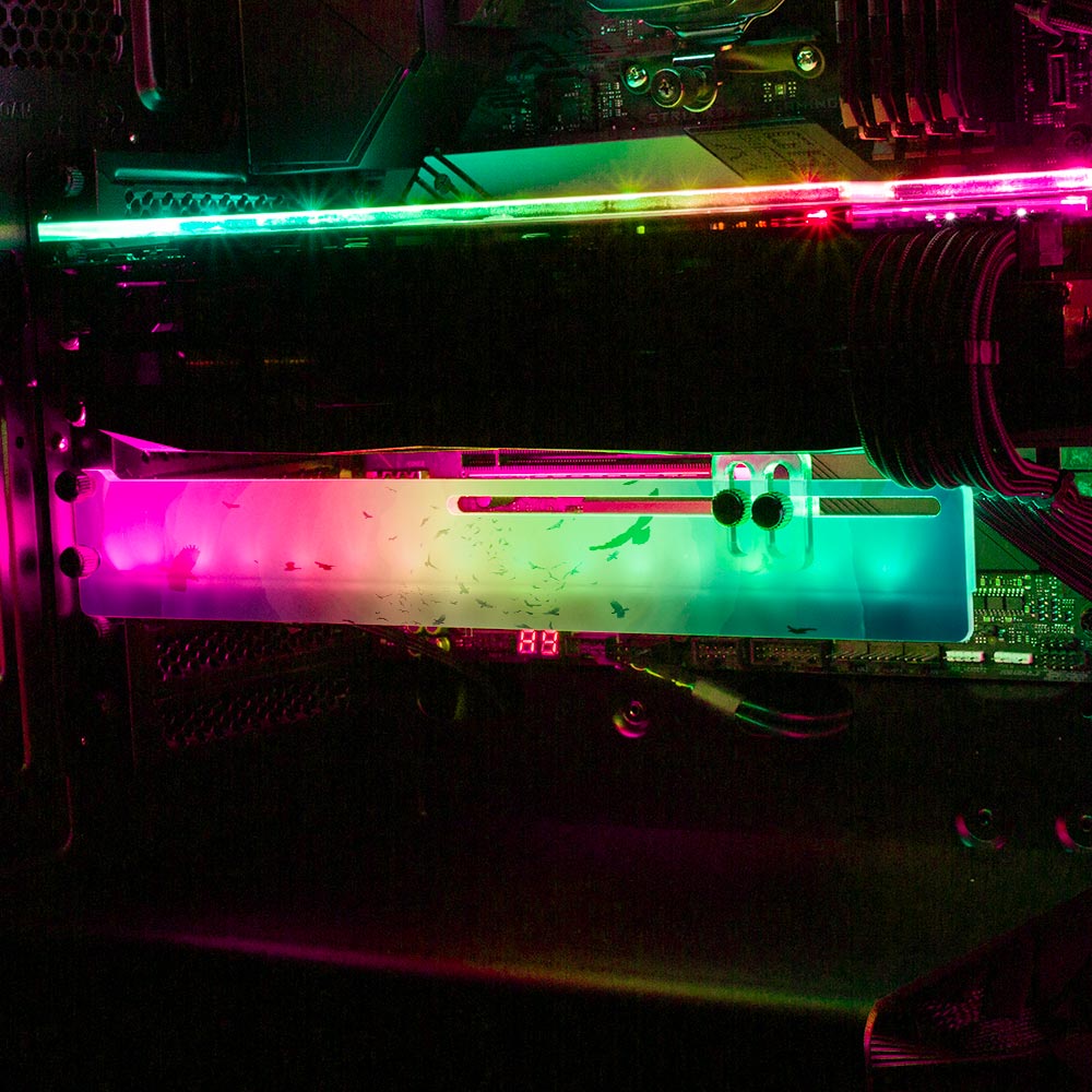 Cave RGB GPU Support Bracket - Ismaeel Shaikh - V1Tech