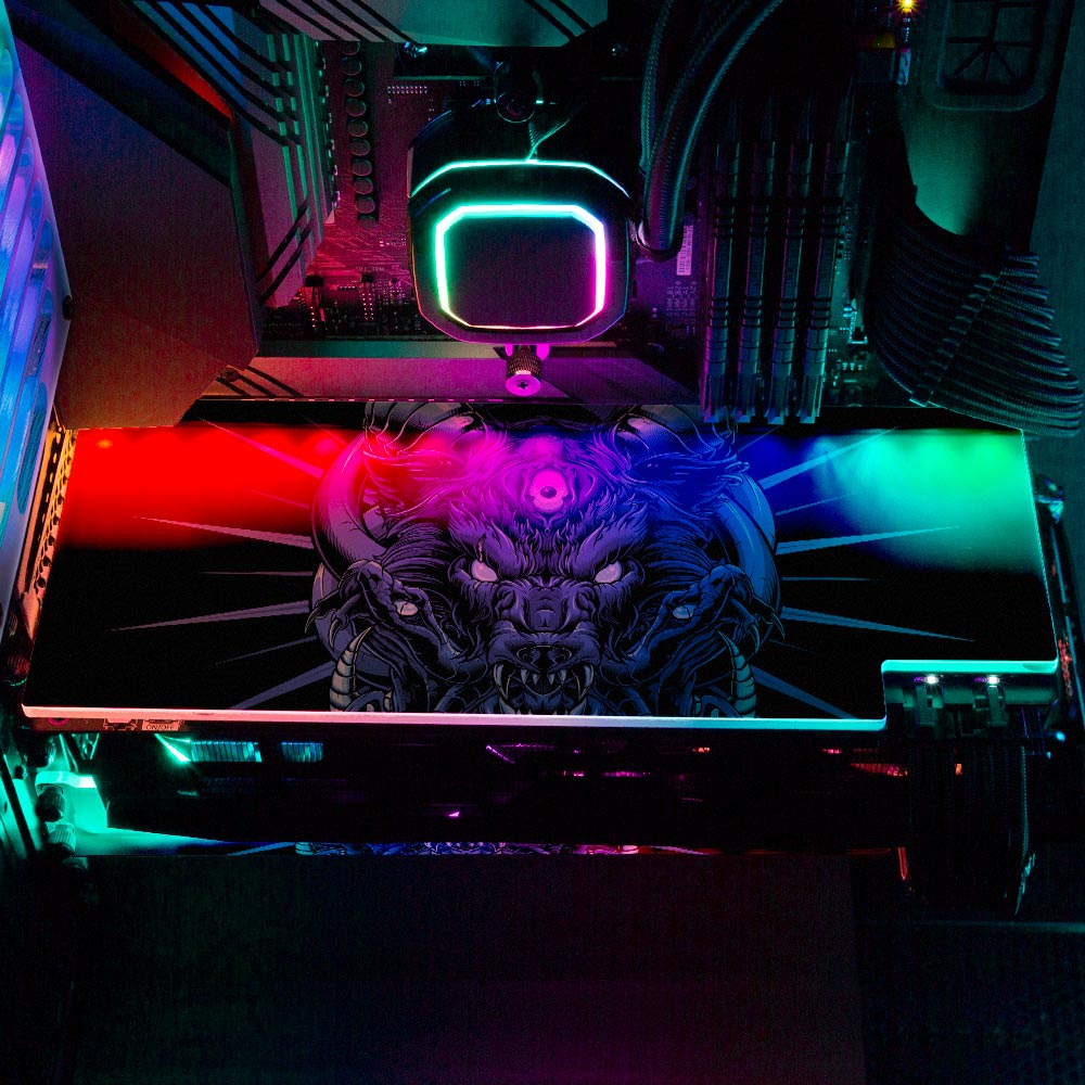 Cerulean RGB GPU Backplate - Daniele Caruso - V1Tech