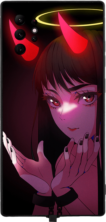 Chained up Devil RGB LED Protective Phone Case for iPhone and Samsung Models - Tonakai Art - V1 Tech