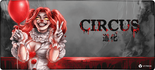 Clown Girl X-Large Mouse Pad - Dominic Glover - V1 Tech