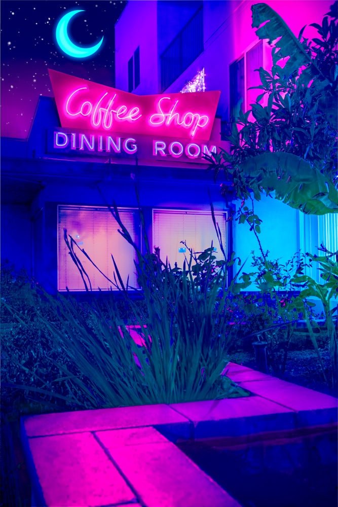 Andy Harbeck - 'Coffee Shop' | Acrylic Glass Print | Shatter-Resistant ...