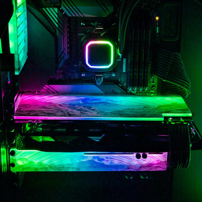 Colorful Journey RGB GPU Backplate - Cajuca Art - V1Tech