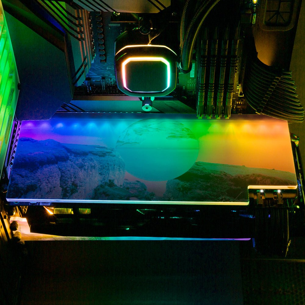 Concentric RGB GPU Backplate - Gabrielle Salonga - V1Tech