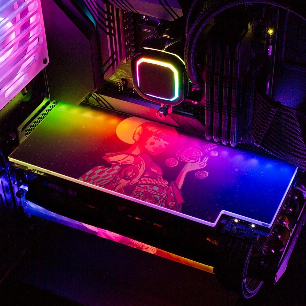 Cookie Geisha RGB GPU Backplate - HeyMoonly - V1Tech