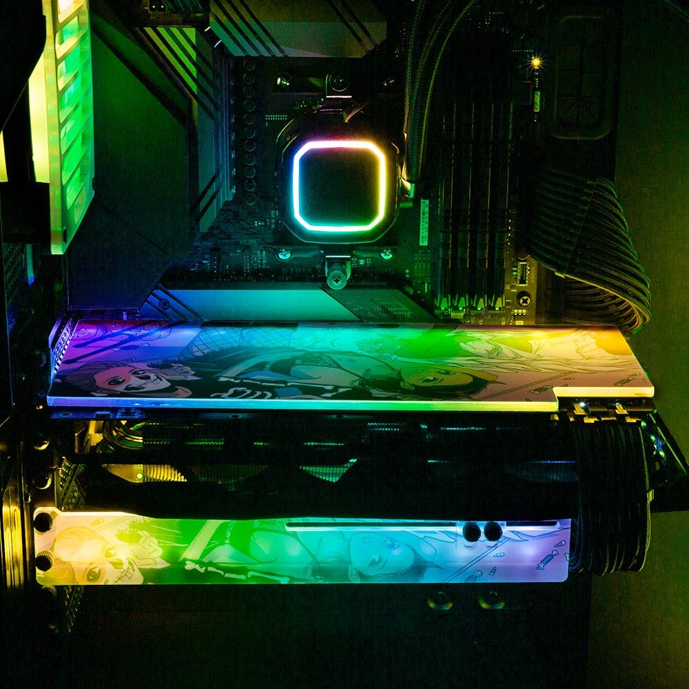 Costume Party RGB GPU Support Bracket - Annicelric - V1Tech