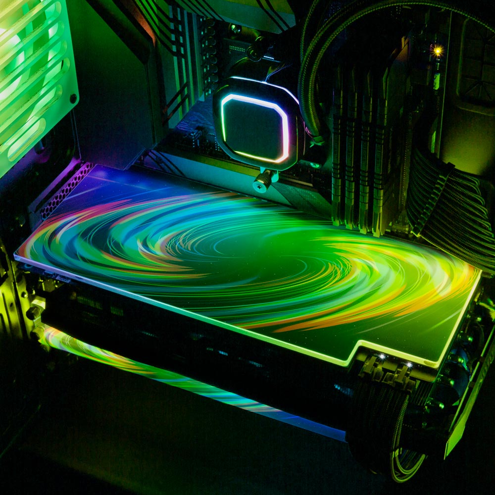 Crayola Galaxy RGB GPU Backplate - StellarFire - V1Tech