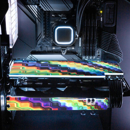 Crystal Formation RGB GPU Support Bracket - StellarFire - V1Tech