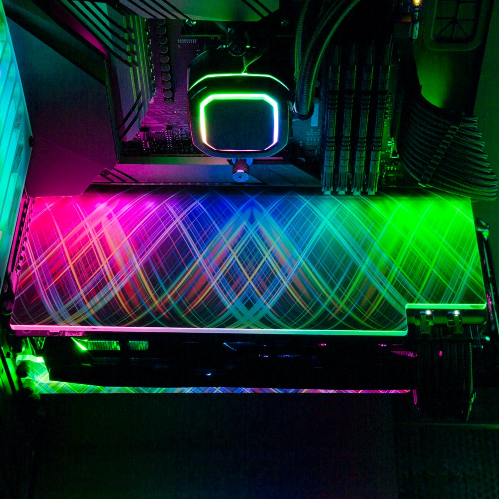 Crystal Sensation RGB GPU Backplate - StellarFire - V1Tech