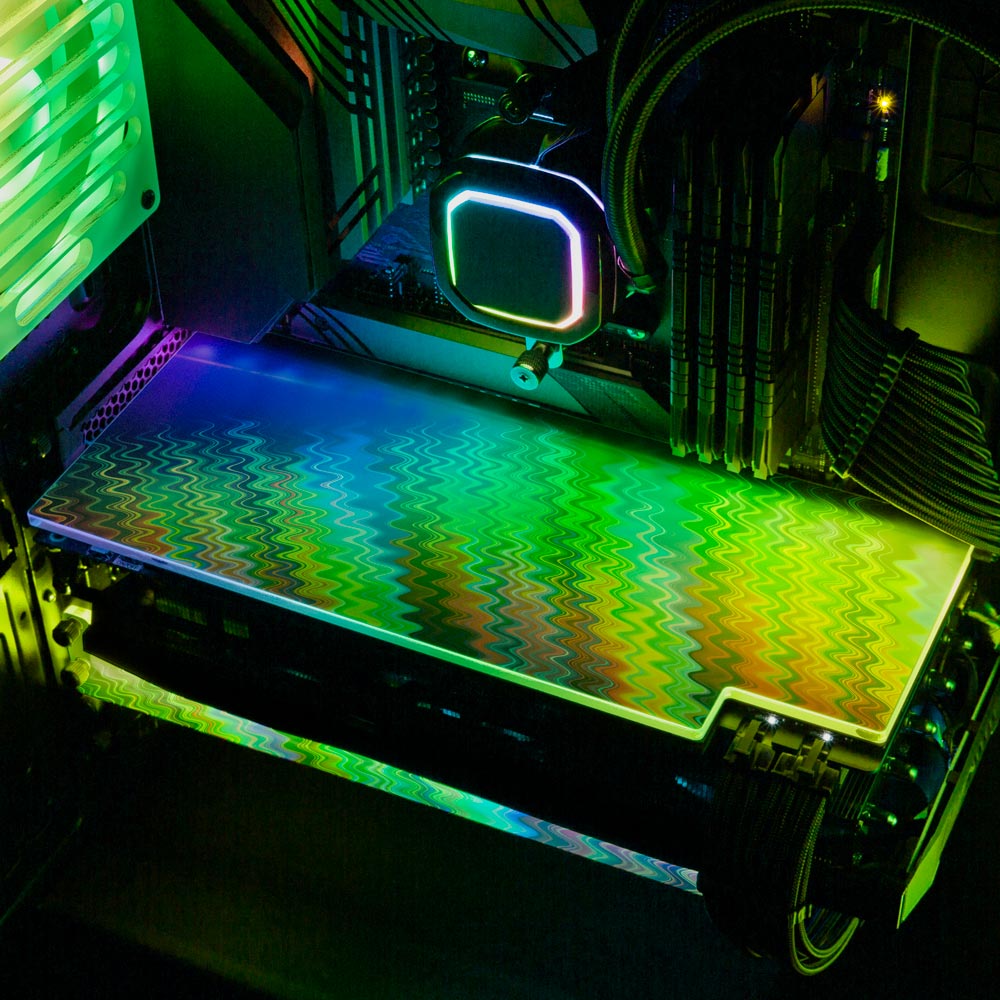 Crystal Vibration RGB GPU Backplate - StellarFire - V1Tech