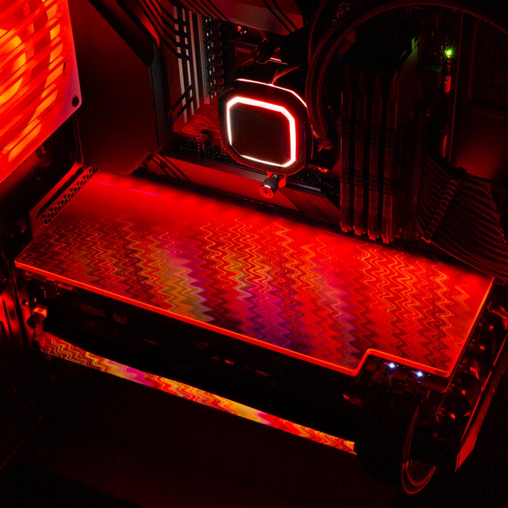 Crystal Vibration RGB GPU Backplate - StellarFire - V1Tech