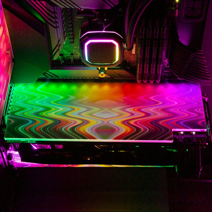 Crystal Visitation RGB GPU Backplate - StellarFire - V1Tech