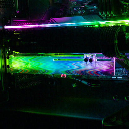 Crystal Visitation RGB GPU Support Bracket - StellarFire - V1Tech
