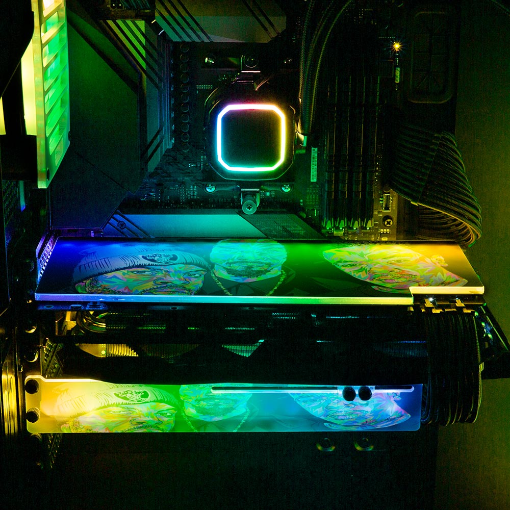Cubepacdredrome RGB GPU Backplate - Technodrome1 - V1Tech
