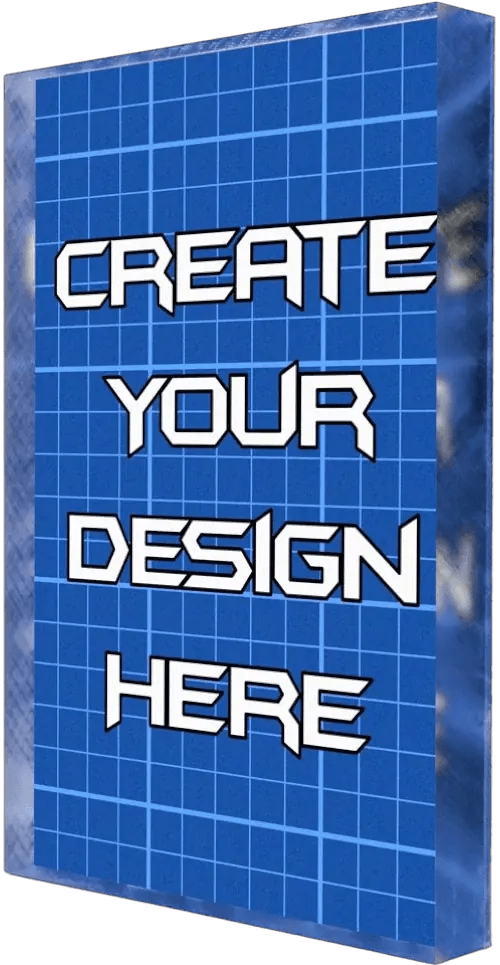 Custom Design Plexi Glass Desk Art - V1 Tech