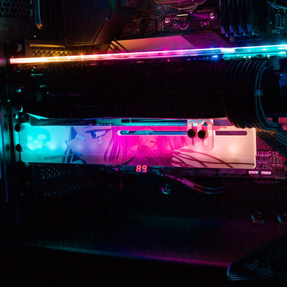 Cyber Light RGB GPU Support Bracket - YacilArt - V1Tech