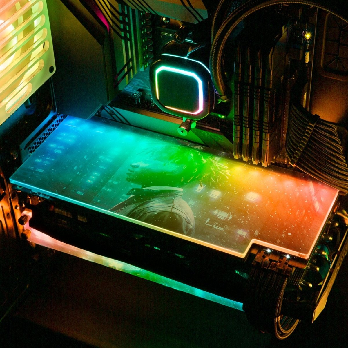 Cyberpunk 2077 RGB GPU Backplate - Nogar007 - V1Tech
