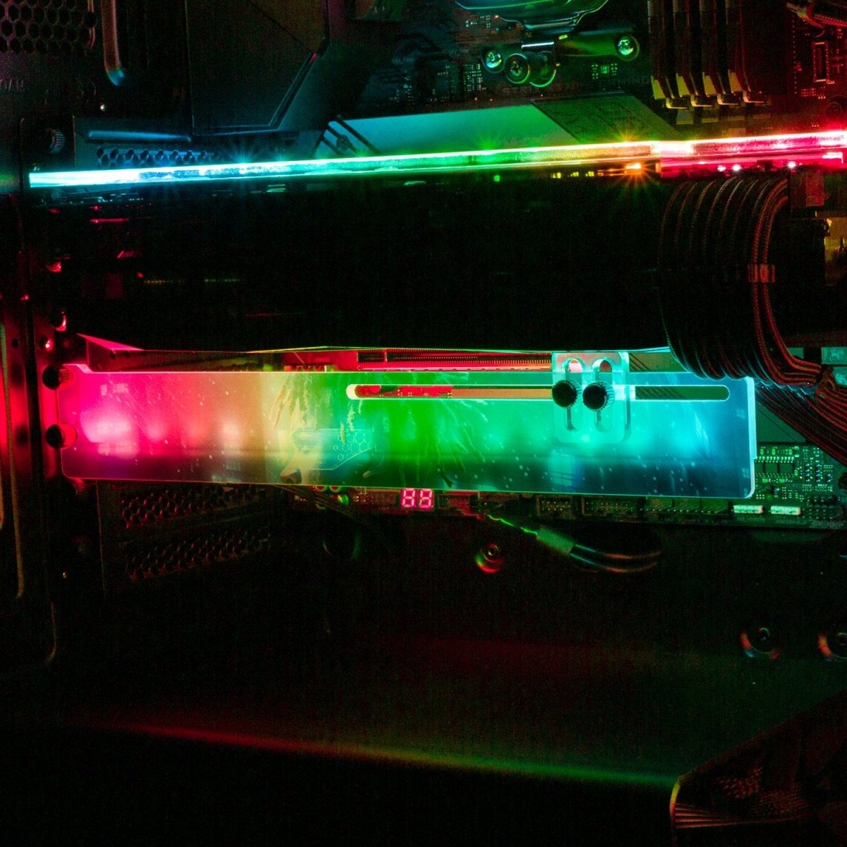 Cyberpunk 2077 RGB GPU Support Bracket - Nogar007 - V1Tech