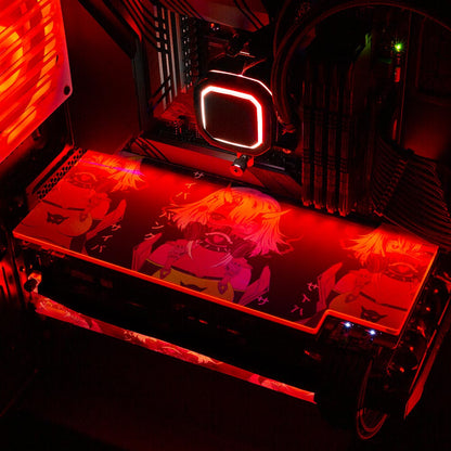 Cyberpunk Gothic Girl RGB GPU Backplate - YacilArt - V1Tech