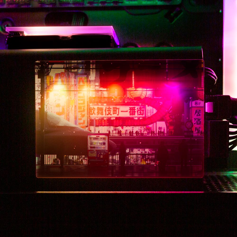 Cyberpunk Streets RGB SSD Cover Horizontal - Seerlight - V1Tech