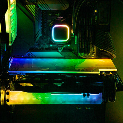 Cyborg Boy RGB GPU Support Bracket - Kuurakuu - V1Tech