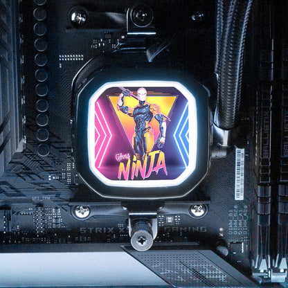Cyborg Ninja AIO Cover for Corsair RGB Hydro Platinum and Pro Series (H100i, H115i, H150i, H100X, XT, X, SE, H60) - Ddjvigo - V1Tech