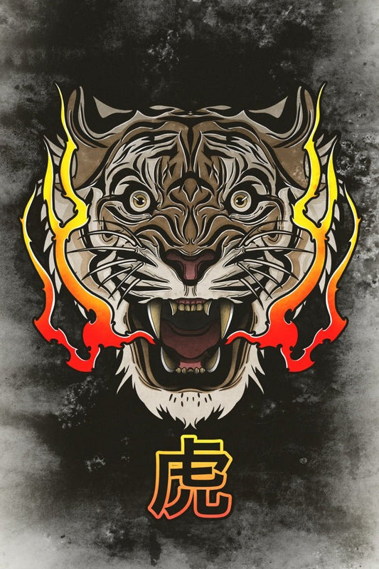 Dark Tigers Passion Plexi Glass Wall Art - Fanfreak - V1Tech