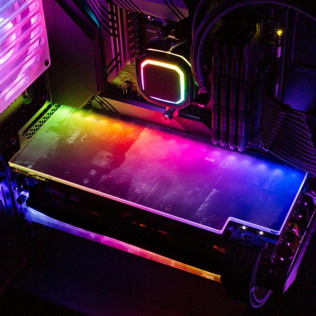 Darkshine RGB GPU Backplate - Skie Graphic Studio - V1Tech