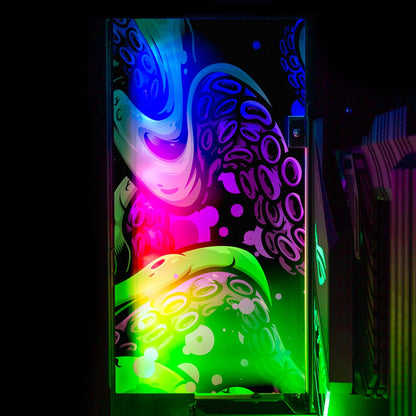 Deadly Sea Creature Lian Li O11 and Dynamic and XL Rear Panel Plate Cover with ARGB LED Lighting - Daniele Caruso - V1Tech