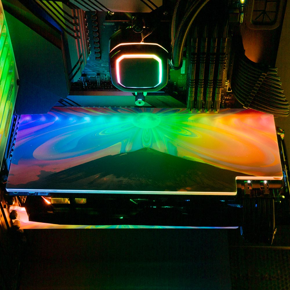 Deep Feelings RGB GPU Backplate - Cajuca Art - V1Tech