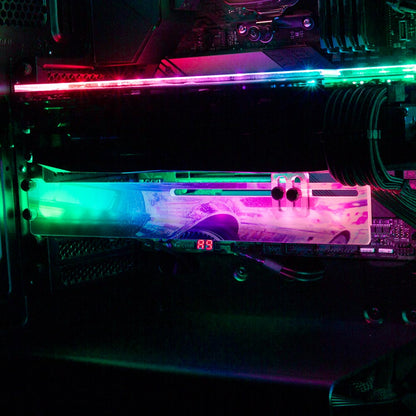 DeRainian RGB GPU Support Bracket - The Dizzy Viper - V1Tech
