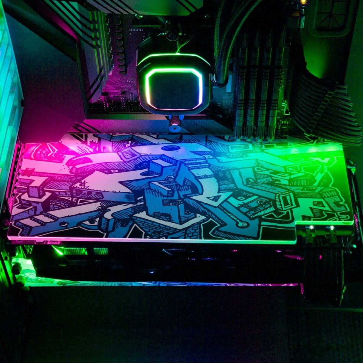 Disfunktional RGB GPU Backplate - Dune Haggar - V1Tech