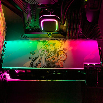 Donut Geisha RGB GPU Backplate - HeyMoonly - V1Tech