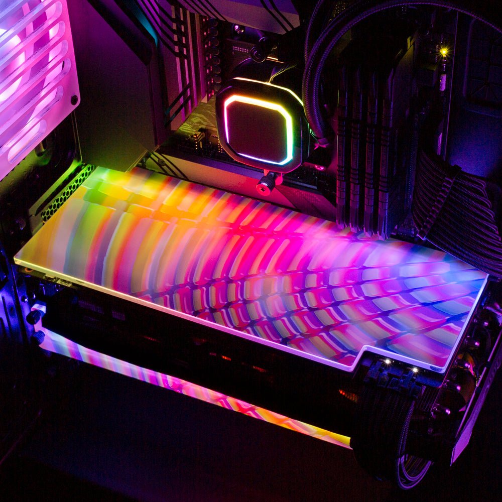 Down the Candy Slide RGB GPU Backplate - Guedda HM - V1Tech