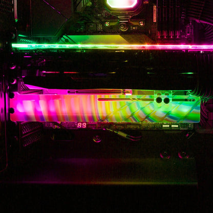 Down the Candy Slide RGB GPU Support Bracket - Guedda HM - V1Tech