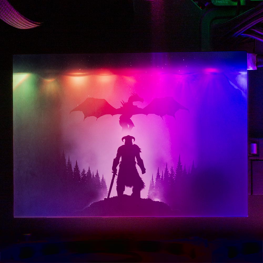 Dragon Hunting RGB HDD Cover Horizontal - Ddjvigo - V1Tech