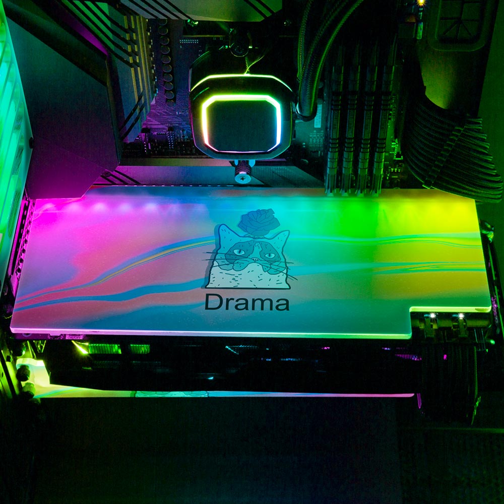 Drama Cat RGB GPU Backplate - Javilostcontrol - V1Tech