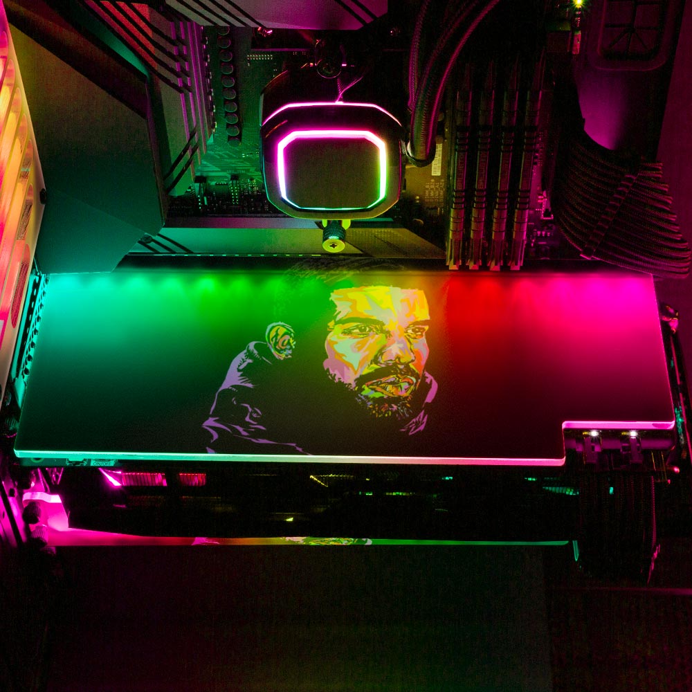 Drizzydrome RGB GPU Backplate - Technodrome1 - V1Tech