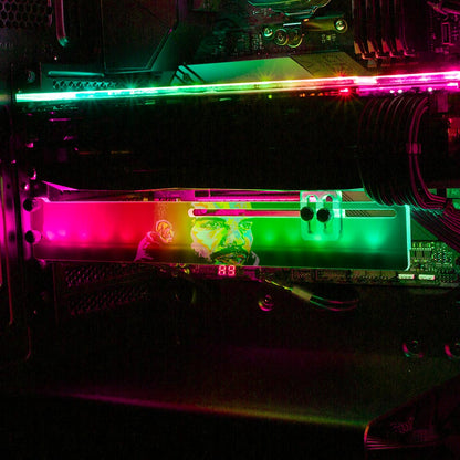 Drizzydrome RGB GPU Support Bracket - Technodrome1 - V1Tech