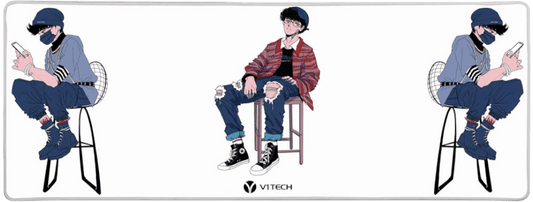 Eboy Grunge Large Mouse Pad - Annicelric - V1Tech